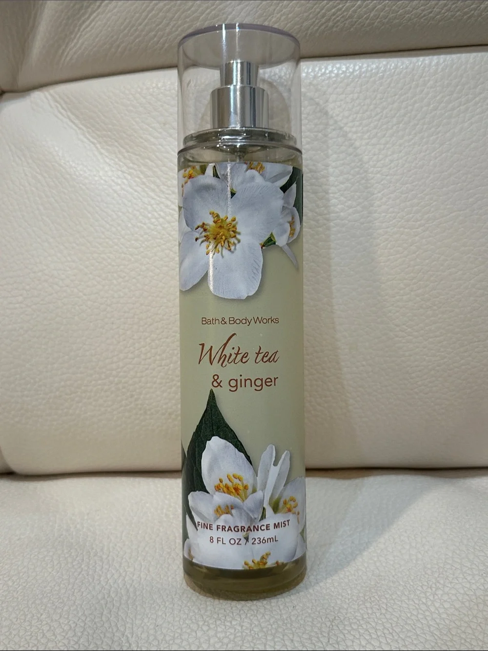 Bath and Body Works Full Size White Tea and Ginger Body Care Set